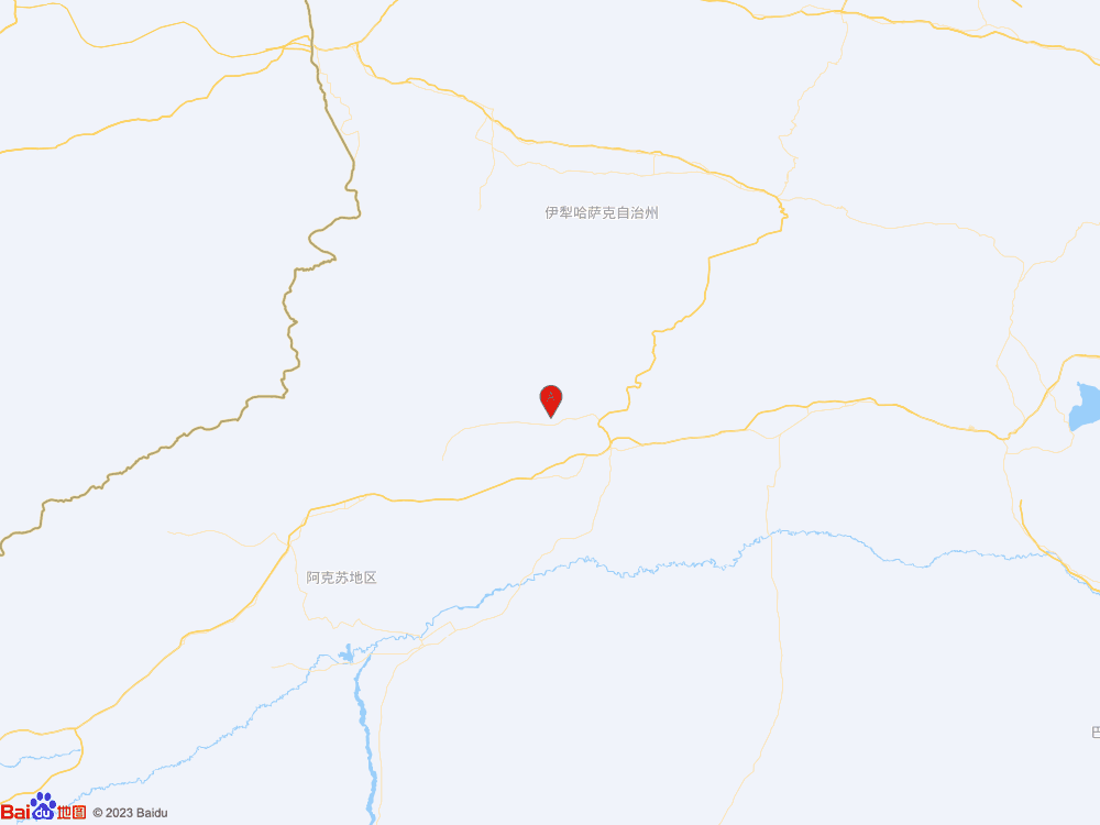 新疆阿克苏地区拜城县（北纬41.95度，东经82.41度）发生3.1级地震